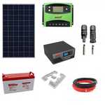 Kit Solaire 600W 12V 1000Wh/jour avec Batterie Gel Kit Solaire 600W 12V 1000Wh/jour avec Batterie Gel