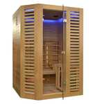 Sauna Venetian Hybride 2/3 places pack complet 4.5kW Black Wall Sauna Venetian Hybride 2/3 places pack complet 4.5kW Black Wall