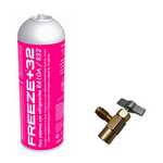 Gaz réfrigérant Freeze+32 1000 ml 350ml  + vanne