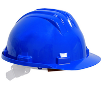 Casque de protection, plastique bleu