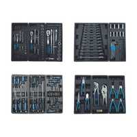 Chariot d&#39;atelier KRAFT 6 tiroirs bleu