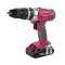Perceuse-visseuse Hammer 16,0 volts Lithium 2,0 Ah avec mallette et 2 piles